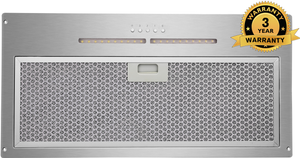 **3 YEAR WARRANTY** Polo Powerpack Rangehood 60cm 1,200m3/h max. extraction Stainless Steel with Push Button Control