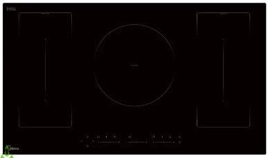 Midea Induction Cooktop 90cm 5 Zones Black Glass
