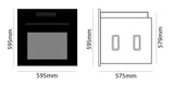 Parmco Built-in Electric Oven 60cm 11 Function 80L Black