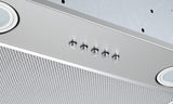 **3 YEAR WARRANTY** Polo Powerpack Rangehood 52cm 700m3/h max. extraction Stainless Steel with Push Button Control