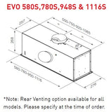 Award Powerpack Rangehood Advance Series 95cm 1,200 m3/h max. extraction Stainless Steel