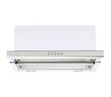 Parmco Slide Out Rangehood 60cm 700m3/h max. extraction White with Push Button Control