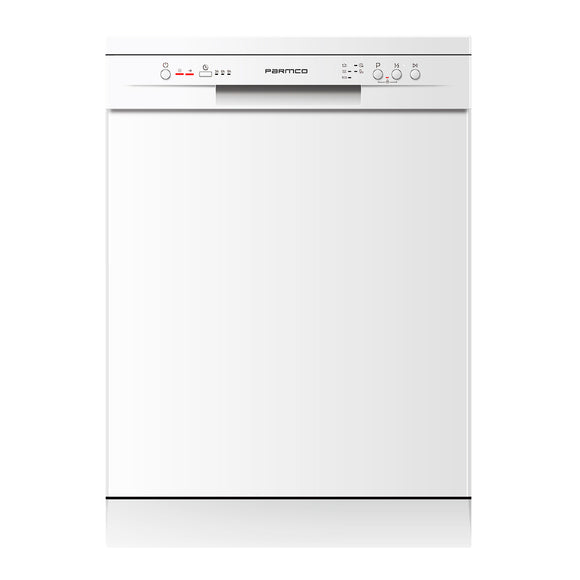 Parmco Freestanding Dishwasher Economy 60cm 12 Place Settings White