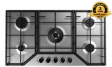 **3 YEAR WARRANTY** Polo Gas Cooktop 90cm 5 Burner Stainless Steel