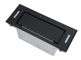 **3 YEAR WARRANTY** Polo Powerpack Rangehood 52cm 1,000m3/h max. extraction Black Glass with Touch Control