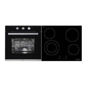 Parmco Pack 60cm 5 Function Stainless Oven + 60cm Ceramic Cooktop