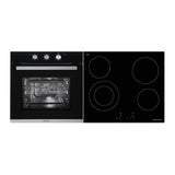Parmco Pack 60cm 5 Function Stainless Oven + 60cm Ceramic Cooktop