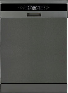Award Freestanding Dishwasher 60cm 15 Place Setting Black Stainless Steel