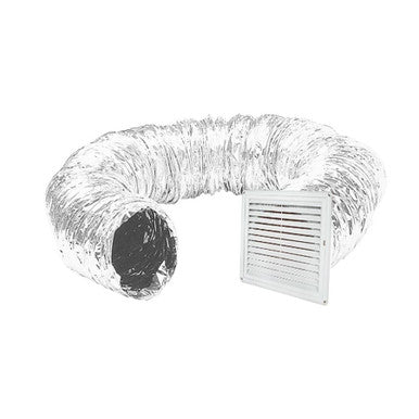 **3 YEAR WARRANTY** Polo 150mm Ducting Kit - Aluminium Ducting/ Outlet Vent