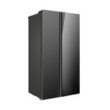 Midea Side by Side Fridge/ Freezer 90cm 584L Black Glass - Buyrite Appliances
