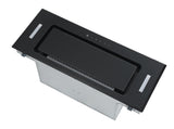 **3 YEAR WARRANTY** Polo Powerpack Rangehood 90cm 1,000m3/h max. extraction Black Glass with Touch Control