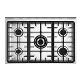 Parmco Freestanding Electric Stove 90cm 8 Function 123L with Gas Cooktop Black