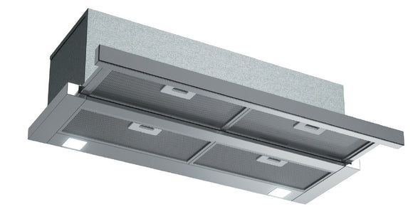 Award Slide Out Rangehood 60cm 780m3/h max. extraction Stainless Steel with Slide Control