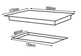 Parmco Gas Cooktop 90cm 5 Burner Stainless Steel