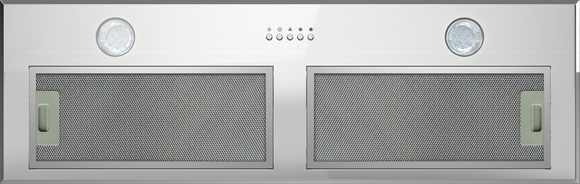 Midea Powerpack Rangehood 90cm 600m3/h max. extraction Stainless Steel with Push Button Control