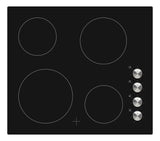 Award Ceramic Cooktop 60cm Black Glass with Knobs