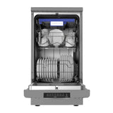 Parmco Freestanding Slimline Dishwasher Economy Plus 45cm 10 Place Settings Stainless Steel