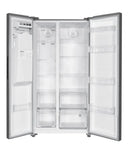 Midea Imprasio Side by Side Fridge/ Freezer 513L Stainless Steel with Plumbed Water & Ice Dispenser