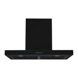 Parmco T Model Rangehood 60cm 1,000m3/h. max extraction Black with Push Button Control