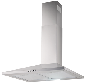 Vision Canopy Rangehood 60cm 350m3/h max. extraction Stainless Steel with Push Button Control - Buyrite Appliances