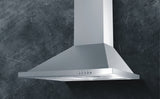 Polo Canopy Rangehood 60cm 750m3/h max. extraction Stainless Steel with Push Button Control - Buyrite Appliances