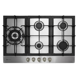 Parmco Gas Cooktop 77cm 5 Burner Stainless Steel - Buyrite Appliances