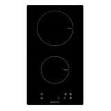 Parmco Domino Induction Cooktop 30cm 2 Zones Black Glass - Buyrite Appliances