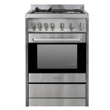 Parmco Freestanding Gas Stove 60cm 4 Function 70L with Gas Cooktop Stainless Steel - Buyrite Appliances