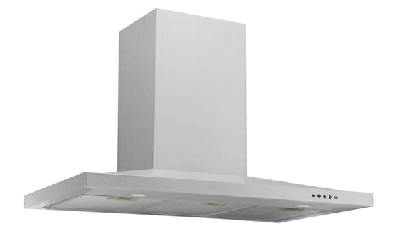 Award Canopy Low Profile Rangehood 90cm 800 m3/h max. extraction Stainless Steel with Push Button Control - Buyrite Appliances