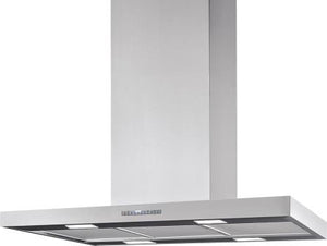 Award Island T Model Rangehood 90cm 800m3/h max. extraction Stainless Steel with Soft Touch Controls - Buyrite Appliances