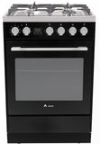 Award Freestanding Electric Stove 60cm 8 Function 80L with Gas Cooktop Black - Buyrite Appliances