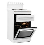 Parmco Freestanding Electric Stove 54cm 6 Function 70L with Coil Elements White - Buyrite Appliances