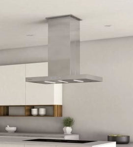 Award Island T Model Rangehood Advance Series 120cm 1,200m3/h max. extraction Stainless Steel with Push Button Control and Remote Ceiling Motor - Buyrite Appliances