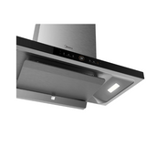 Midea T Model Rangehood 90cm 1,800m3/h max. extraction Stainless Steel/ Black Glass with Gesture Control and Steam Wash - Buyrite Appliances
