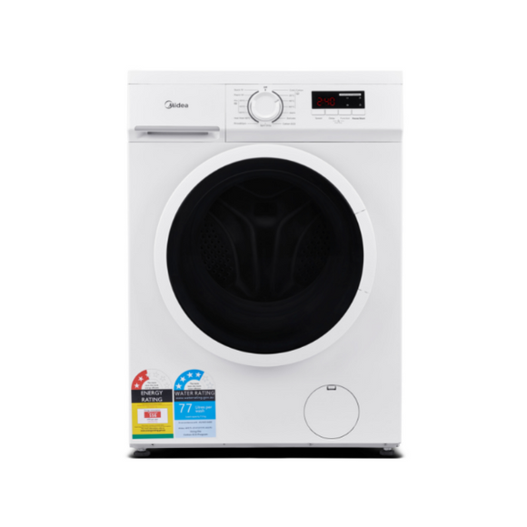 Midea Front Loading Washing Machine 15 Programs 7.5kg White - Buyrite Appliances