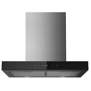 Midea T Model Rangehood 60cm 800 m3/h max. extraction Stainless Steel/ Black Glass with Touch Control - Buyrite Appliances