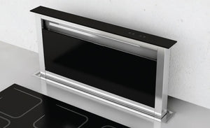 Award Downdraft Rangehood 60cm 900 m3/h max. extraction Stainless Steel/ Black Glass with Touch Control - Buyrite Appliances