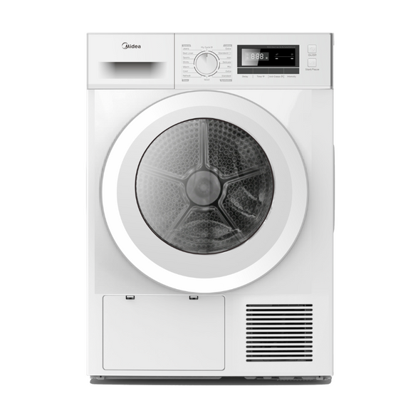 Midea Heat Pump Dryer 16 Programs 8Kg White - Buyrite Appliances