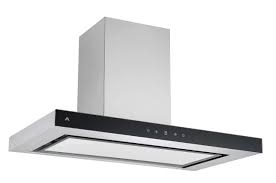 Award T Model Rangehood 90cm 1,000 m3/h max. Extraction Stainless Steel & Black Glass with Soft Touch Controls - Buyrite Appliances