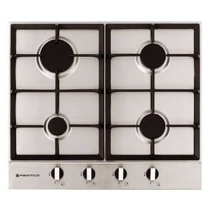 Parmco Gas Cooktop 60cm 4 Burner Stainless Steel - Buyrite Appliances