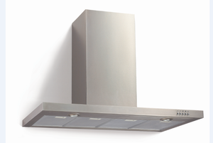 Polo T Model Rangehood 120cm 1,000m3/h max. extraction Stainless Steel with Push Button Control - Buyrite Appliances