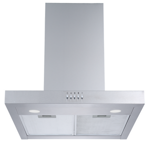 Midea T Model Rangehood 60cm 800m3/h max. extraction Stainless Steel with Push Button Control - Buyrite Appliances
