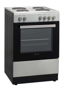 Award Freestanding Electric Stove 60cm 7 Function 80L with Hotplates Stainless Steel - Buyrite Appliances