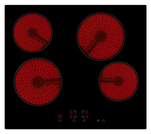 Polo Ceramic Cooktop 60cm Black Glass with Touch Control - Buyrite Appliances
