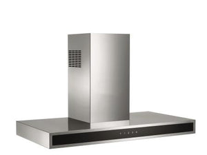 Award T Model Low Noise 90cm 800m3/h max. extraction Stainless Steel/ Black Glass with Touch Control - Buyrite Appliances