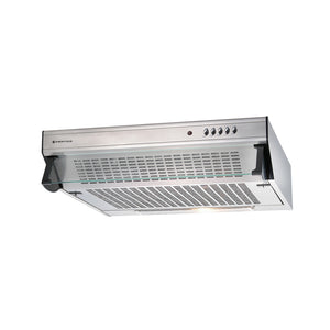 Parmco Flat Profile Rangehood 60cm 350m3/h max. extraction Stainless Steel with Push Button Control - Buyrite Appliances